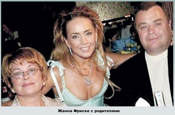Родители Жанны Фриске Владимир Фриске и Ольга Копылова