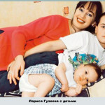 С дочерью Ольгой и сыном Георгием