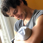 Максим с новорожденный Андреем