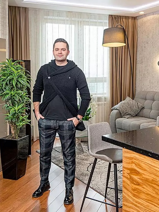 Квартира артиста Сергея Волчкова с интерьером от известного дизайнера